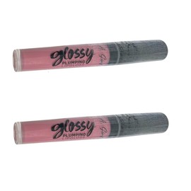 L.A. Girl Pack of 2 Glossy Plumping Lip Gloss, Luscious GLG927