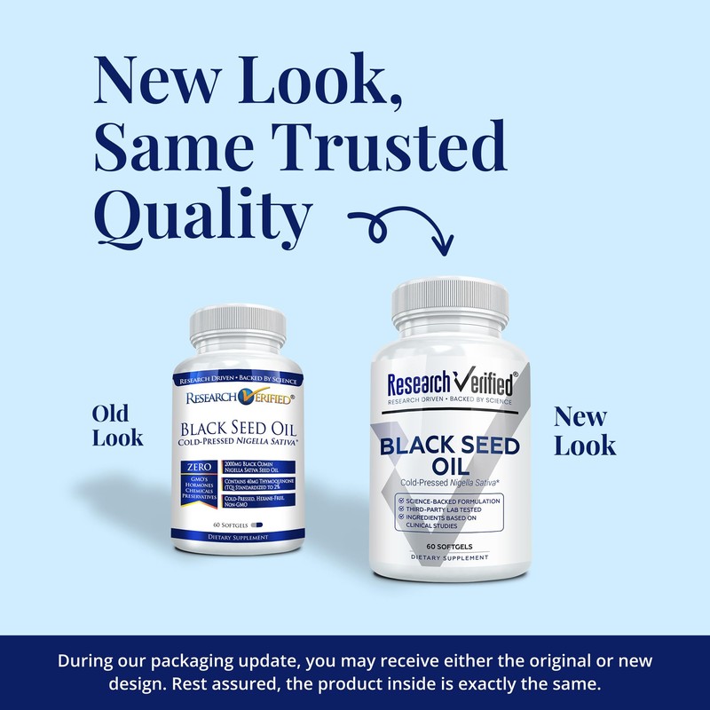 Research Verified Black Seed Oil - 60 Softgels - Boost