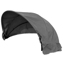 Outdoor Daybed Canopy Replacement,Patio Round Rattan Wicker Sunbed Canopies,66'' Round Retractable Daybed Top Cover,Waterproof UV & Fade Resistant(Only Canopy) (Dark Gray, 66in)