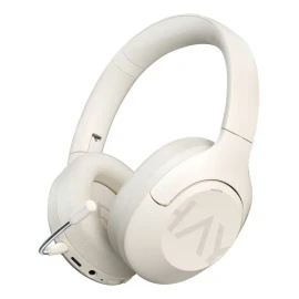 Haylou S30 Pro Anc Audífonos Diadema Gamer Inalámbricos/con Micrófono, Bluetooth 5.4, Llamadas Manos Libres, Cancelación De Ruido Adaptativa De - 43db, Controlador 40mm, 80h Reproducción, Blanco
