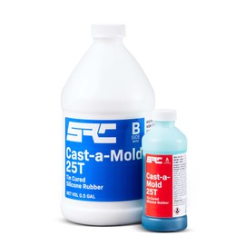 Specialty Resin & Chemical Cast-A-Mold 25T RTV (1/2 Gallon) | 2-Part Liquid Silicone Mold Making Kit | Rubber Molding Compound for Casting Epoxy Resin, Wax, Soap, Plaster, Cement, and More