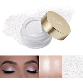 Paleta de maquillaje iluminador, colorete iluminador de larga duración, brillo suave altamente pigmentado, polvo bronceador iluminador fácil de extender, purpurina natural para la cara y el cuerpo (1#, all skin)
