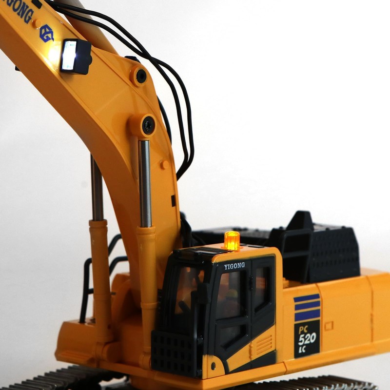 kolegend Hobby Metal Mini RC Excavator for Adults, Remote Control