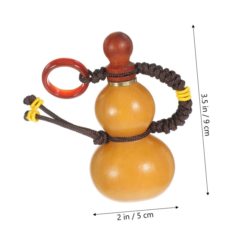 JECOMPRIS Natural Feng Shui Gourd Decoration Pendant for Car Interior