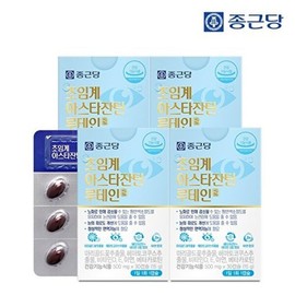Jongkundang 종근당 눈건강엔 초임계 아스타잔틴 루테인 4박스 Jongkundang Eye Health Supercritical Astaxanthin Lutein 4 Boxes