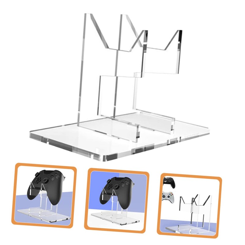 Operitacx Stable Base Game Controller Stand Acrylic Material Gaming Storage