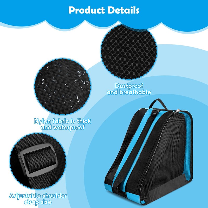 Roller Skate Bag, Inline Bag, Ice Skate Bag with Handles,