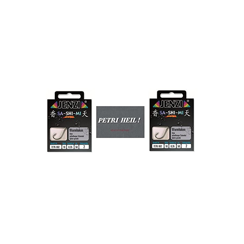 Set # 2 Packs (20 Pieces) Worm Hooks by Jenzi
