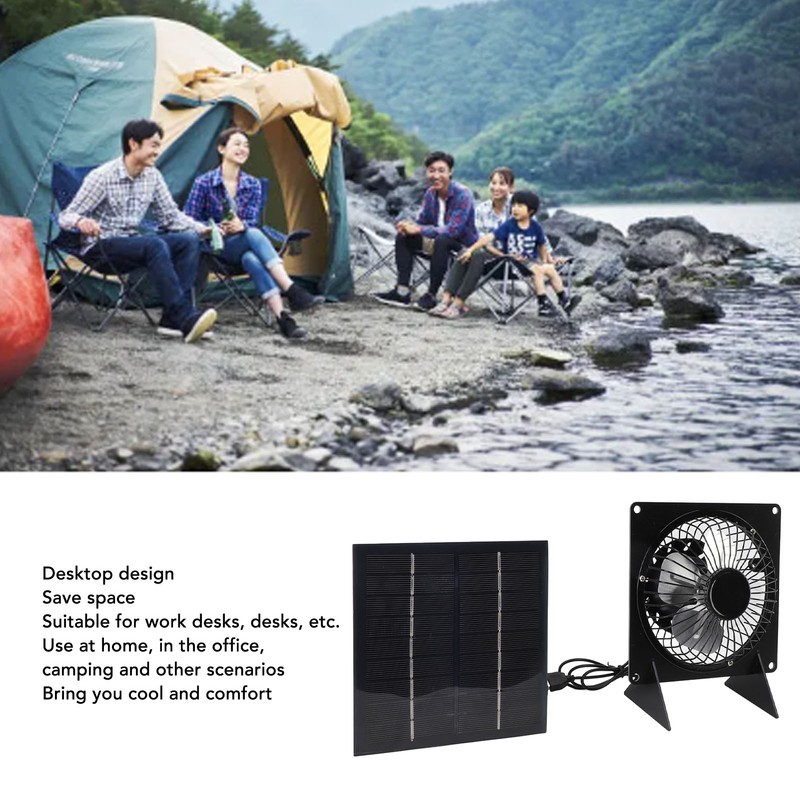Solar Panel Fan Mini USB Outdoor Portable Cooling Fan Desktop