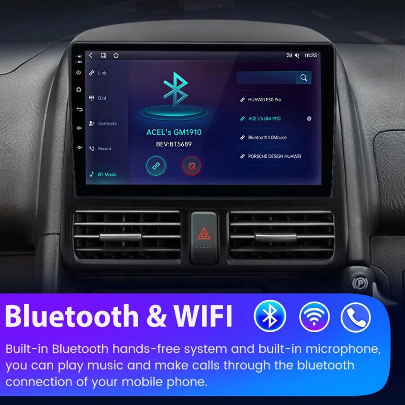 Podofo For Honda CRV-2 2001-2006 Android 13 Apple Carplay Car