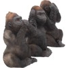 Nemesis Now H3523J7 Three Wise Gorillas Figurine 13.5cm Black