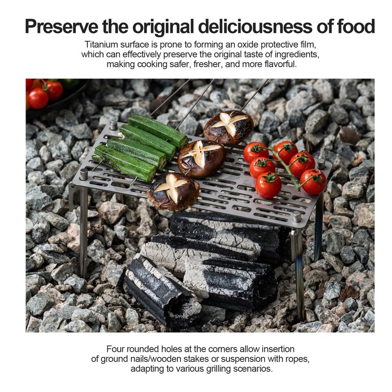 Boundless Voyage Titanium Grill with Carry Bag Outdoor Camping Grill