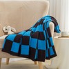 Carriediosa Checkered Throw Blanket 50" X 60", 400GSM Ultra Soft