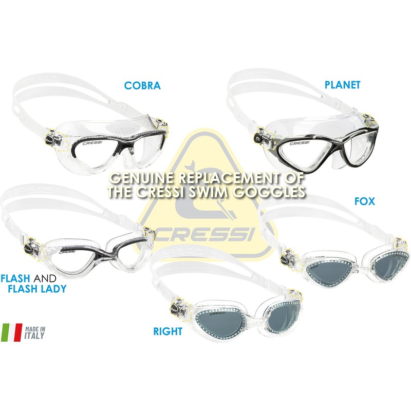 Cressi Buckles (Pair) for Diving / Snorkelling Mask