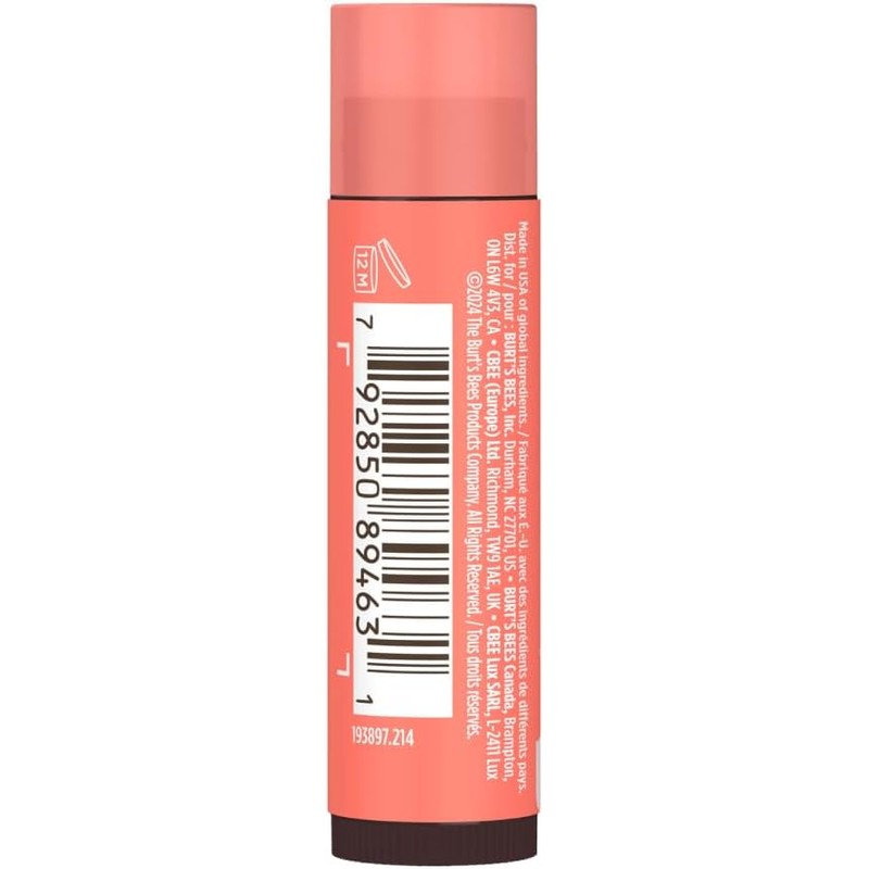 Burt's Bees Tinted Lip Balm, Zinnia, 1 Pack