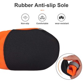 Dociote dog shoes, paw protector with non-slip sole, reflective strap, Velcro waterproof snow shoes for medium or large dogs, pack of 4