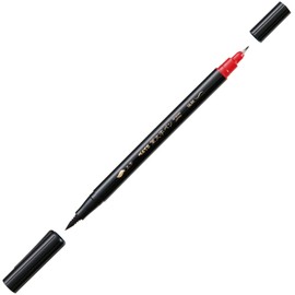 Pentel XSFW34A Brush Pen, Twin, Bold, Extra Fine, Black, Body Size: w0.5 x 6.8 x 0.5 inches (13 x 172 x 12 mm), 0.3 oz (9 g)