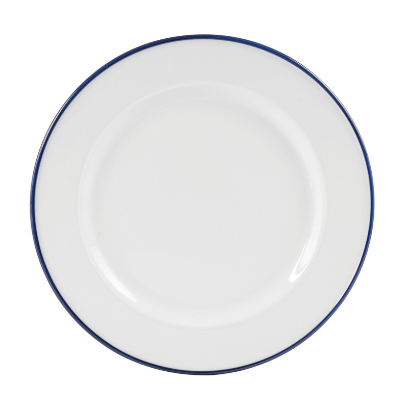 Everyday White by Fitz and Floyd Bistro Blue Band 12