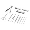 RIVERSOFY Set De Manicure Pedicure Profesional Acero Inoxidable 12 Pzs