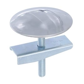 Rocky Mountain Goods 1 3/4-inch Sink Hole Cover - Chrome - Heavy Duty Bolt Style - Hides Sink and Faucet Holes That Aren't Being Used - Tool Free Install - All Metal Construction - Rust Resistant (1)