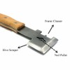 TopHomer Multifunction Hive Scraper Tool with Wooden Handle - Beekeeping