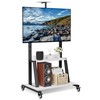 Mobile TV Stand with Wheels, Heavy Duty Rolling TV Cart