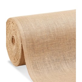 AK TRADING CO. Natural Jute Burlap Fabric Rolls - 100 Yards (24" Wide x 100 yd)