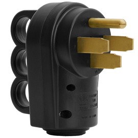 Nema 14-50P 4-Prong 50 Amp Heavy Duty Dryer Replacement Plug, Nema 14-50P Male, 50AMP Male Plug for Dryers, 50A 125V 250V Plug with Handle