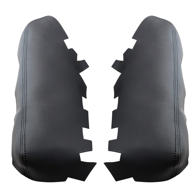 GXARTS 2Pcs Car Front Door Panels Armrest Replacement Cover Black