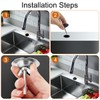 2 Sets Kitchen Sink Hole Cover Faucet Hole Cover Stainless
