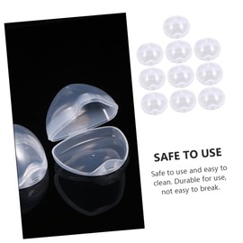 Vaguelly 20pcs Pacifier Case Cover Portable Molar Toy Storage Box Dust Container for Pacifiers Keep Accessories Clean and Handy