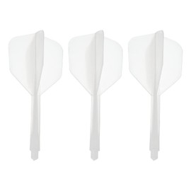 PATIKIL Integrated Dart Shaft & Flights, 3 Pack Durable Plastic Dart Flight Set, Clear