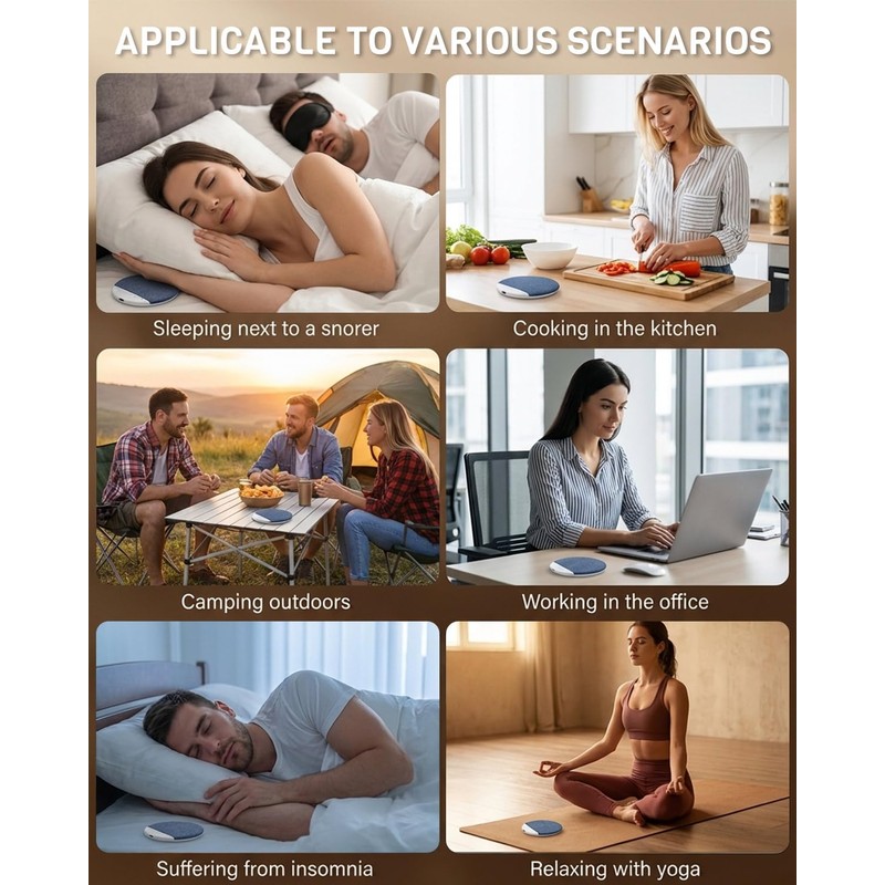 2026 Bluetooth Pillow Speaker, 12mm Ultra-Slim Under Pillow Speaker for