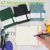 Mulaibdin 4 Pcs Pocket Notebook, Small Notebooks Pocket Size, A7