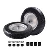 LTNICER 14.5" Wheelbarrow Tire, 3.50-8" Flat-free Solid Tire and Wheel