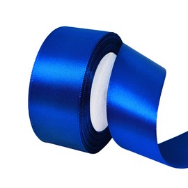 Satin Ribbon Royal Blue 40 mm, 22 m Decoration for Presents, Gift Ribbon, Wide Bow Ribbon, Fabric Ribbon for Dress, Wedding, Christening and Birthday Gifts, Decorative Ribbon for Gift Packaging