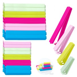 40 Pcs Food Bag Clips, 6/11 CM Bag Clips for Food Storage, Food Clips, Bag Clips, Food Clips Bag Sealing Clips, Reusable Bag Sealer Clips, Freezer Bag Clips, Food Bag Clips for Food Storage.
