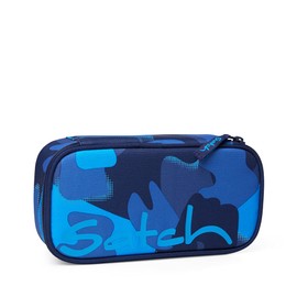 Satch Pencil Case Large Divider Compartment Set Square, Troublemaker - Blue
