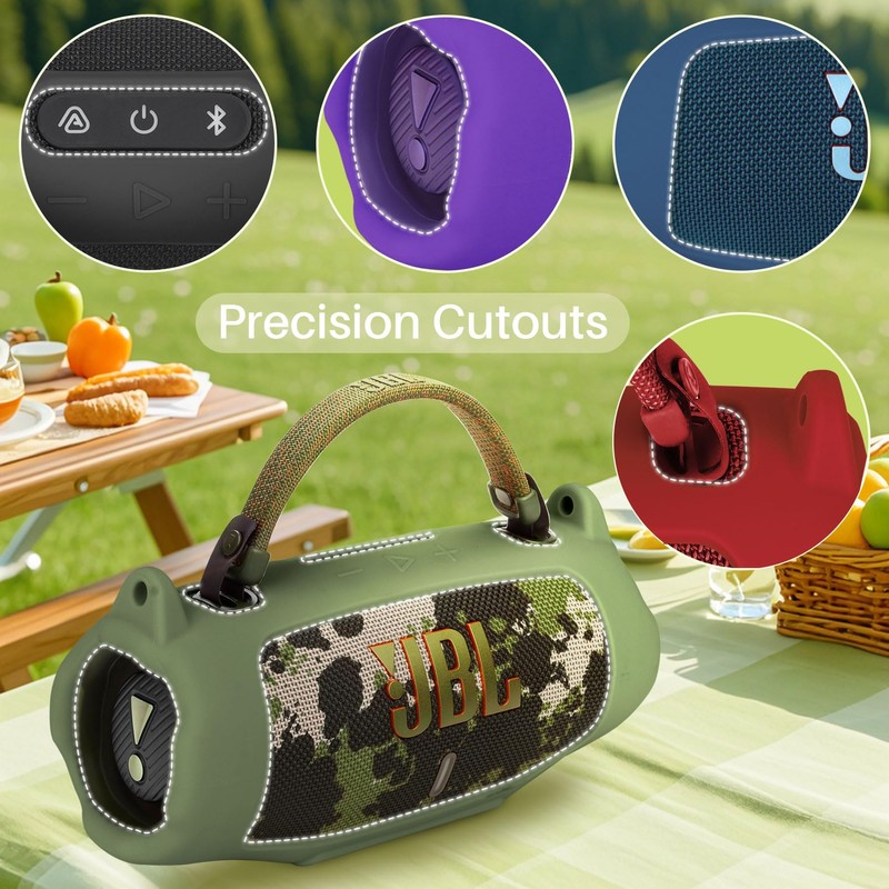 Lebakort Silicone Cover Compatible with JBL Charge 6 Portable Speaker