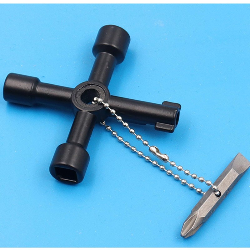 Eabdice Pack of 2 cross keys, universal keys, 4-way keys,