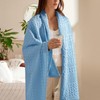 PHF 100% Cotton Waffle Weave Throw Blanket, Soft Lightweight Breathable