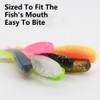 40Pcs Fishing Lures Kit Worm Fishing Soft Plastic Lures Set