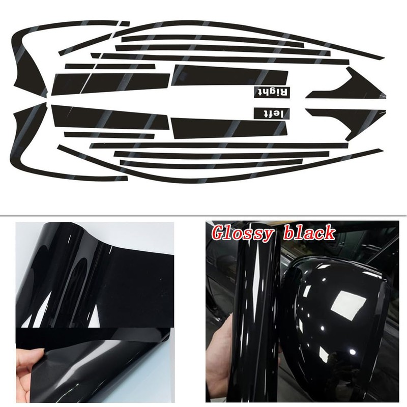 Window Trim Chrome Delete Blackout Overlay Pre-Cut Genuine Vinyl KK