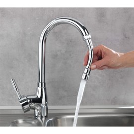 WENKO Mixing Nozzle Hose 130 mm x M22 - 130 mm x M22 Basic Silver