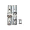 2 Pcs 180 Degree Structural Pipe Connector,Fit OD 3/4 inch