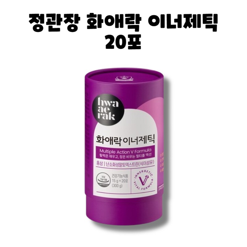 Jeonggwanjang CheongKwanJang Hwaaerak Inergetic Red Ginseng Stick 20 packs 1