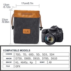 Waterproof SLR Cameras Case, Portable Shockproof Camera Pouch, Microslr Camera Bag Photography Bag for Sony, Canon, Fuji, Nikon, Pentax