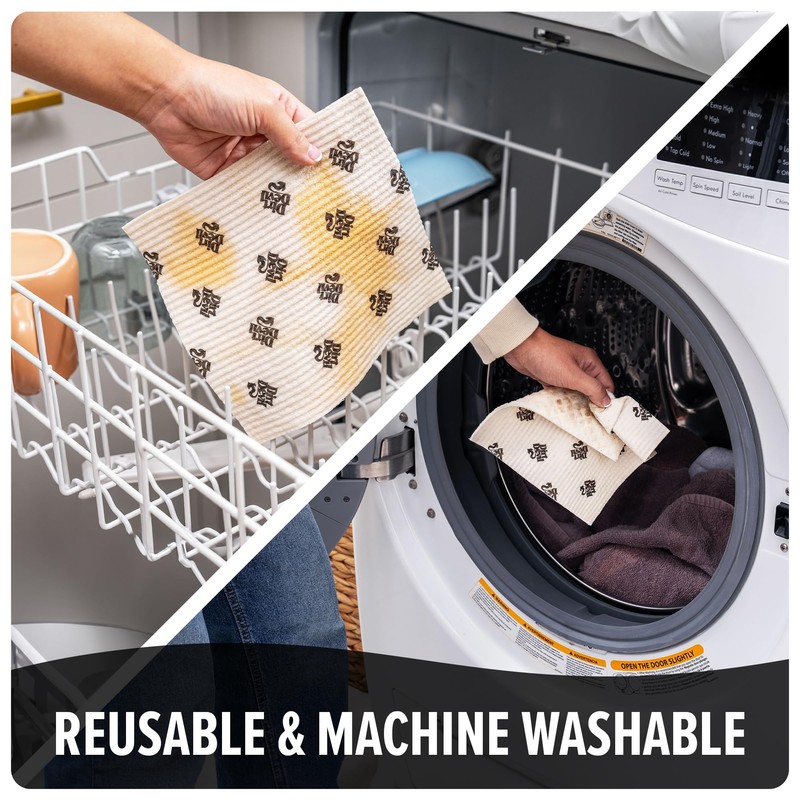 Dirt Devil Reusable Paper Towel, Machine Washable Cleaning Cloth, Multi-Purpose