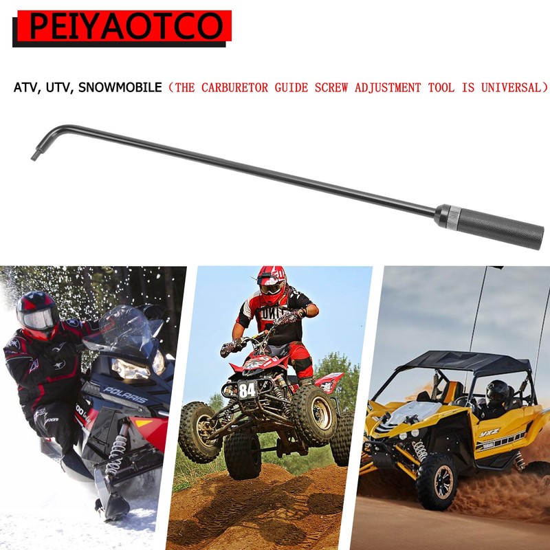 PEIYAOTCO 16.34in Pilot Screw Adjusting Tool 110° Angled Head Carburetor
