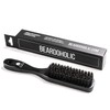 BEARDOHOLIC Beard Brush, Boar Bristles and Durable Bamboo Handle, Grooms
